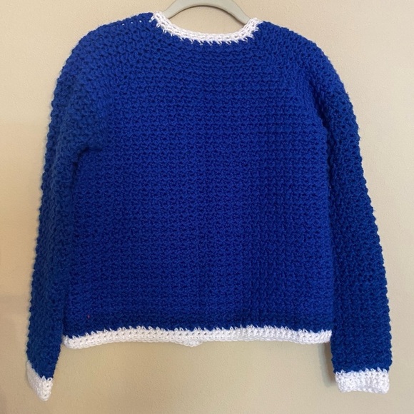 Crochet Handmade Knitted Short Sweaters Retro Coats Cardigan - Picture 2 of 14